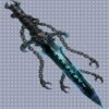 Cursed Dagger PNG | Gothic Athame Obsidian Blade Art