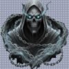 Spectral Watcher PNG | Gothic Ghost Art Transparent File