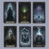 Gothic Winter Solstice Tarot Cards PNG | Dark Fantasy Christmas Oracle Bundle | Digital Download for T-Shirt DTF