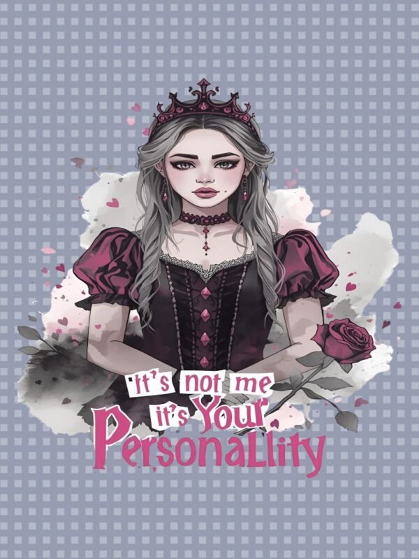 Gothic Princess PNG: Sassy Dark Fairy Core Design (Digital Download)