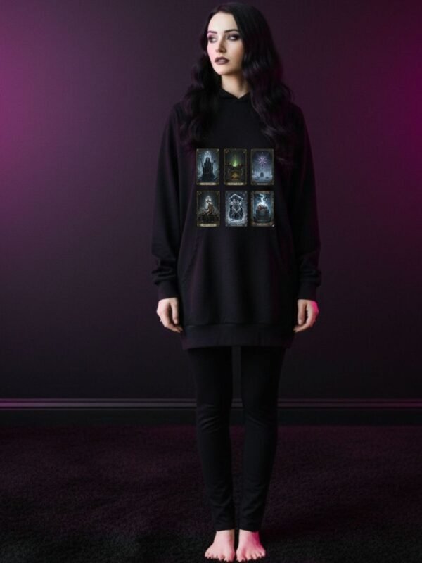 Gothic Winter Solstice Tarot Cards PNG | Dark Fantasy Christmas Oracle Bundle | Digital Download for T-Shirt DTF