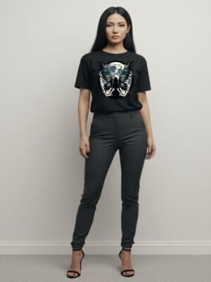 Whisper of the Moon PNG | Gothic Fairy Under Moonlight | Dark Fantasy Digital Download | Celestial Fairy Art Printable