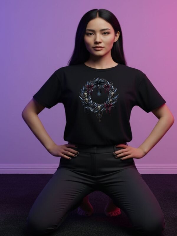 Christmas Wreath|Frozen Wreath of Woe PNG | Gothic Christmas Skull Wreath | Dark Yule Decor Sublimation File | Ancient Ritual DTF Design