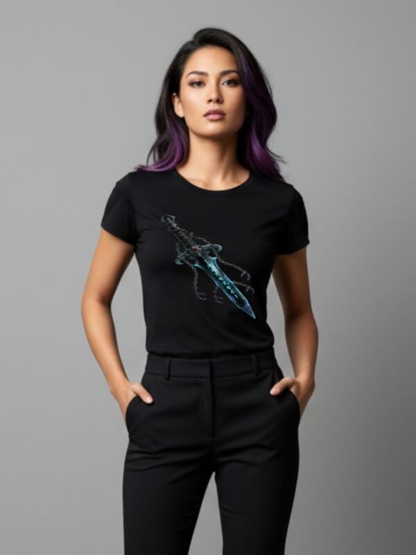 Cursed Dagger PNG | Gothic Athame Obsidian Blade Art