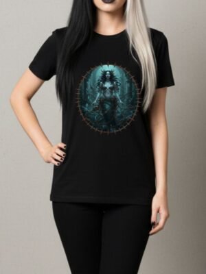 Chained Siren of the Catacombs Gothic Mermaid Art | Dark Fantasy Digital Download PNG