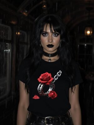 devotion-WP Mocks Chains of Devotion – Gothic Dark Romance PNG | Broken Shackle with Rose Petals