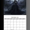 2026 Calendar PDF | Gothic Dark Romance Calendar| 11x8.5 Printable Vampire Art File