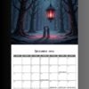 2026 Calendar PDF | Gothic Dark Romance Calendar| 11x8.5 Printable Vampire Art File