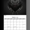 2026 Calendar PDF | Gothic Dark Romance Calendar| 11x8.5 Printable Vampire Art File