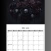 2026 Calendar PDF | Gothic Dark Romance Calendar| 11x8.5 Printable Vampire Art File