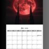 2026 Calendar PDF | Gothic Dark Romance Calendar| 11x8.5 Printable Vampire Art File