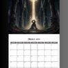 2026 Calendar PDF | Gothic Dark Romance Calendar| 11x8.5 Printable Vampire Art File
